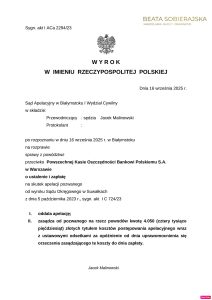 Skan wyroku – I ACa 2294/23