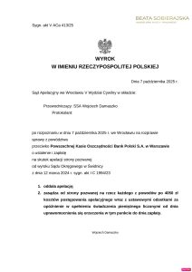 Skan wyroku – V ACa 413/25