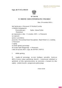 Skan wyroku – VI ACa 1814/23