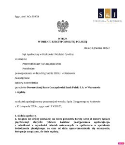 Skan wyroku – I ACa 919/24