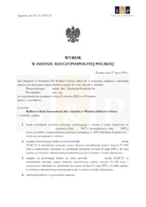 Skan wyroku – XII 1 C 2872/25
