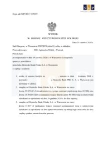 Skan wyroku – XXVIII C 3159/25